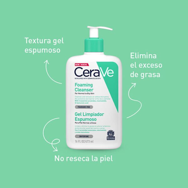 Limpiador facial Foaming Cleanser CeraVe - Image 2